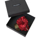 Dolce & Gabbana Red Silk Floral Gold Brass Women Hair Comb