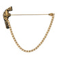 Dolce & Gabbana Brass Copper Silk Revolver Gun Men Brooch Lapel Pin