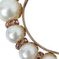 Dolce & Gabbana White Faux Pearl Crystal Embellished Headband Diadem