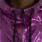 Dolce & Gabbana Pink Purple Ombre Hooded Pullover Sweatshirt Jacket