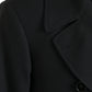 Dolce & Gabbana Black Double Breasted Trench Coat Jacket