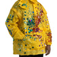 Dolce & Gabbana Yellow Crystal Embellished Hooded Jacket