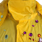 Dolce & Gabbana Yellow Crystal Embellished Hooded Jacket