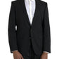 Dolce & Gabbana Black MARTINI Slim Fit Jacket Coat Blazer