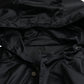 Dolce & Gabbana Black Polyester Hooded Long Windbreaker Jacket