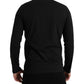 Emporio Armani Black Logo Long Sleeves Underwear Pullover Sweater