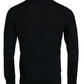 Dolce & Gabbana Blue Bee Cashmere Crewneck Pullover Sweater