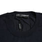 Dolce & Gabbana Blue Bee Cashmere Crewneck Pullover Sweater