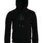 Dolce & Gabbana Black Cotton Hooded Pullover Sweater