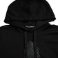 Dolce & Gabbana Black Cotton Hooded Pullover Sweater