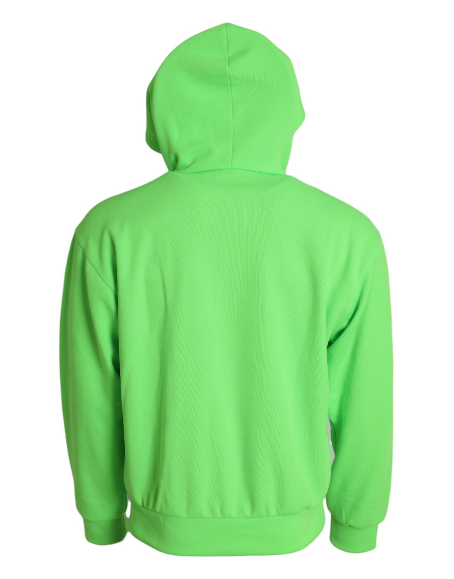 Dolce & Gabbana Neon Green Hooded Full Zip Top Sweater