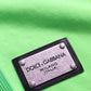 Dolce & Gabbana Neon Green Hooded Full Zip Top Sweater