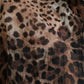 Dolce & Gabbana Brown Leopard Button Down Casual Shirt