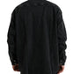 Dolce & Gabbana Black Cotton Long Sleeve Denim Casual Shirt