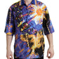 Dolce & Gabbana Multicolor Luminarie Print Cotton Casual Shirt