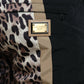 Dolce & Gabbana Brown Leopard Print Polyester Jogger Pants