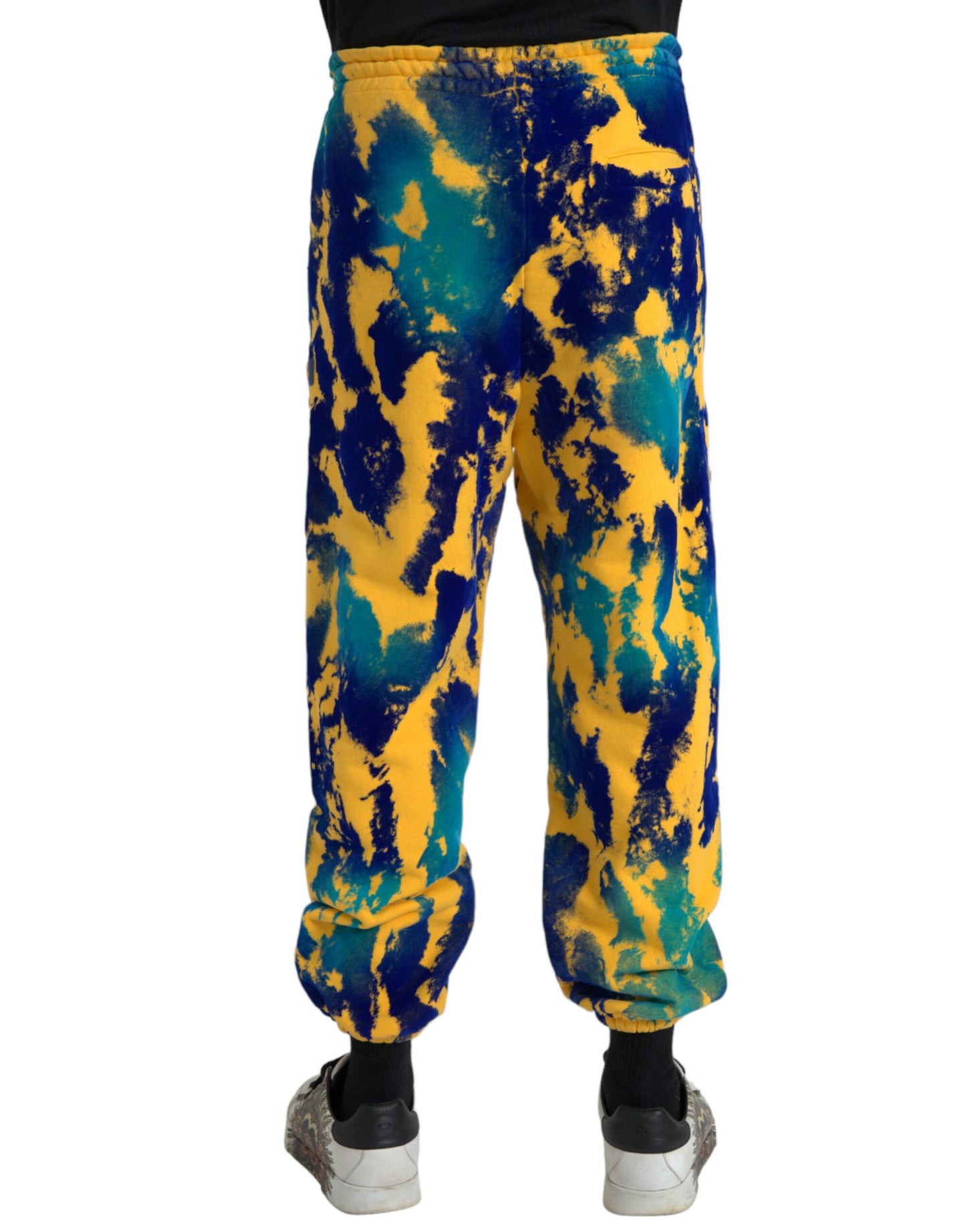 Dolce & Gabbana Multicolor Tie Dye Cotton Jogger Men Sweatpants Pants