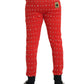 Dolce & Gabbana Red Year Of The Pig Jogger Sweatpants Pants