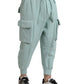 Dolce & Gabbana Light Blue Cotton Cargo Jogger Sweatpants Pants