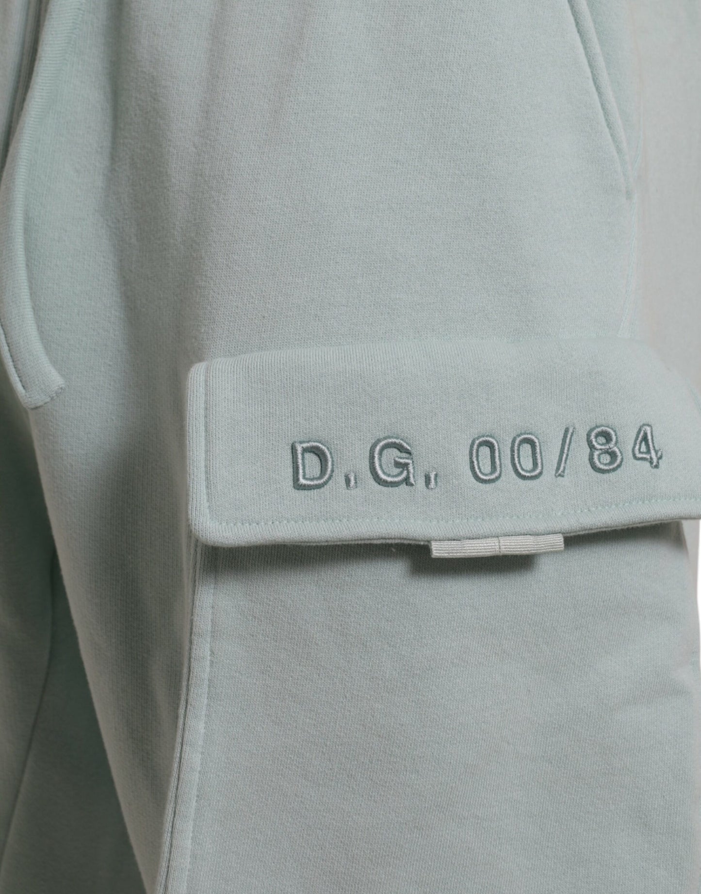 Dolce & Gabbana Light Blue Cotton Cargo Jogger Sweatpants Pants