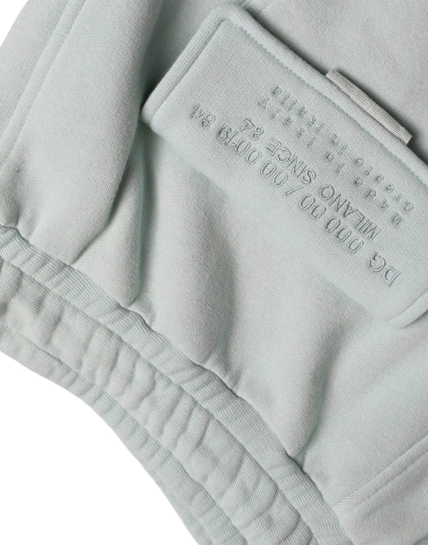 Dolce & Gabbana Light Blue Cotton Cargo Jogger Sweatpants Pants