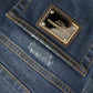 Dolce & Gabbana Blue Distressed Cotton Skinny Denim Jeans