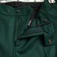 Dolce & Gabbana Green Wool Men Slim Fit Chino Pants