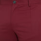 Dolce & Gabbana Red Wool Men Slim Fit Dress Pants