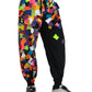 Dolce & Gabbana Multicolor Print Nylon Jogger Sweatpants Pants