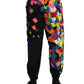 Dolce & Gabbana Multicolor Print Nylon Jogger Sweatpants Pants