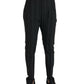 Dolce & Gabbana Black Striped Men Slim Dress Pants