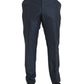 Dolce & Gabbana Blue Wool Men Skinny Dress Pants