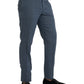 Dolce & Gabbana Blue Linen Silk Skinny Dress Pants