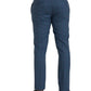 Dolce & Gabbana Blue Checkered Wool Men Dress Pants