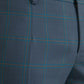 Dolce & Gabbana Blue Checkered Wool Men Dress Pants