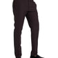 Dolce & Gabbana Dark Brown Wool Slim Fit Pants