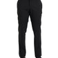 Dolce & Gabbana Black Wool Men Skinny Dress Pants