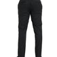 Dolce & Gabbana Black Striped Wool Skinny Dress Pants