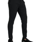 Dolce & Gabbana Black Wool Stretch Men Skinny Pants