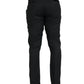 Dolce & Gabbana Black Silk Men Skinny Dress Pants