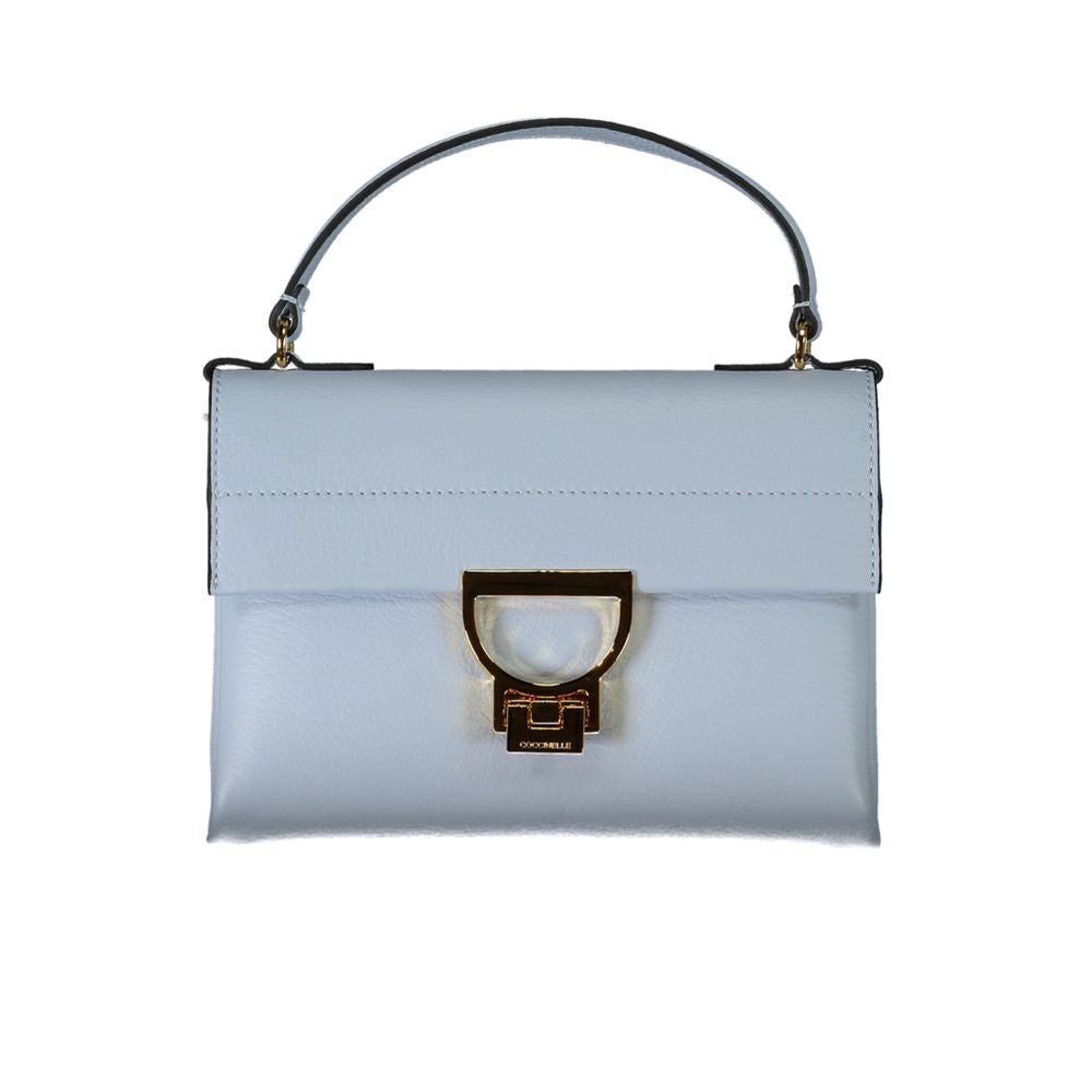 Coccinelle Light Blue Leather Handbag