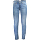 Calvin Klein Light Blue Cotton Jeans & Pant