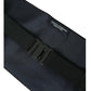 Dolce & Gabbana Black Men Wide Waist Silk Belt Cummerbund