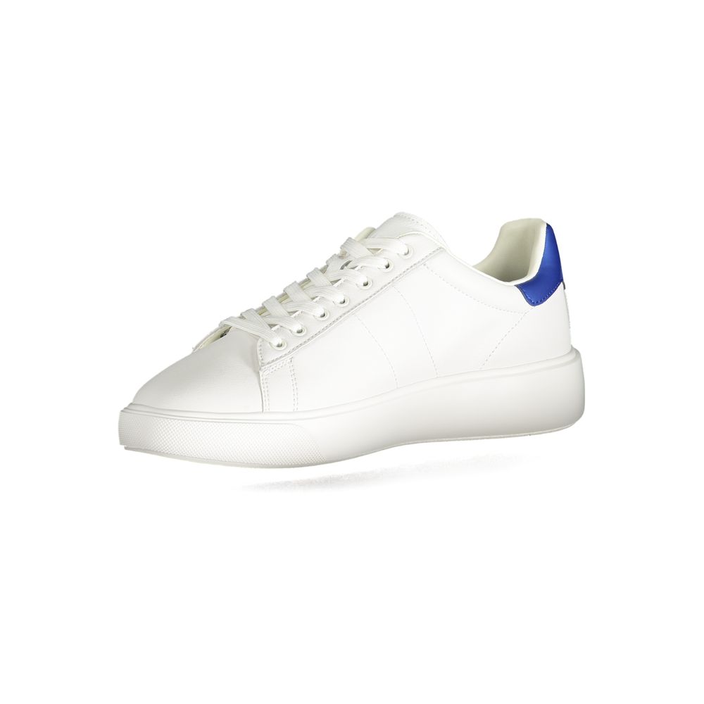 Blauer White Polyester Sneaker