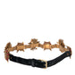 Dolce & Gabbana Gold Brass Sacred Heart Waist Belt