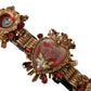 Dolce & Gabbana Gold Brass Sacred Heart Waist Belt