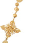 Dolce & Gabbana Gold Tone Chain Brass Beaded Statement Sicily Necklace