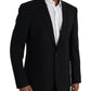 Dolce & Gabbana Black MARTINI Single Breasted Coat Blazer