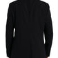 Dolce & Gabbana Black MARTINI Single Breasted Coat Blazer