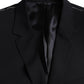 Dolce & Gabbana Black MARTINI Single Breasted Coat Blazer